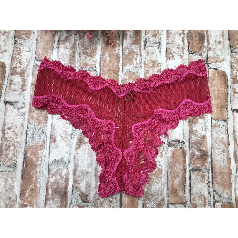 Vintage Victoria’s Secret Sexy Little Things Low Rise Brazilian Panty L 2006 Y2K